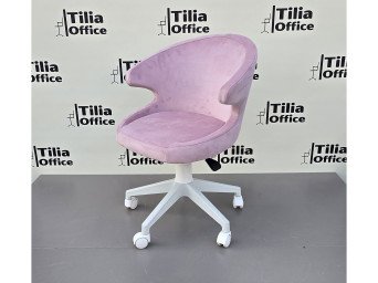 Coket Çocuk Çalışma Koltuğu Beyaz Ayak Pembe